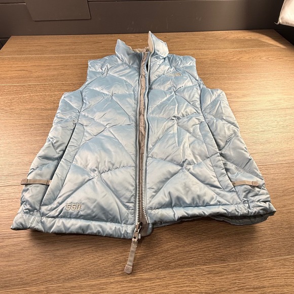 The North Face Womens Aconcagua 550 Down Insulated Puffer Vest Light Blue Medium - Picture 9 of 16